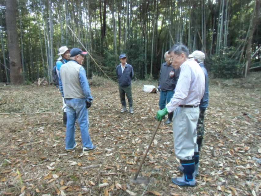 作業前の打合せ
